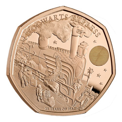 Harry Potter : Hogwarts Express 50 pence d'or 2022 Proof