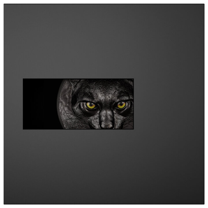 Palau: Hunters by Night - Ocelot coloured 1000 grams Silver 2025 Obsidian Black