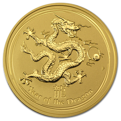 Lunar II: Año del Dragón 2 oz Oro 2012