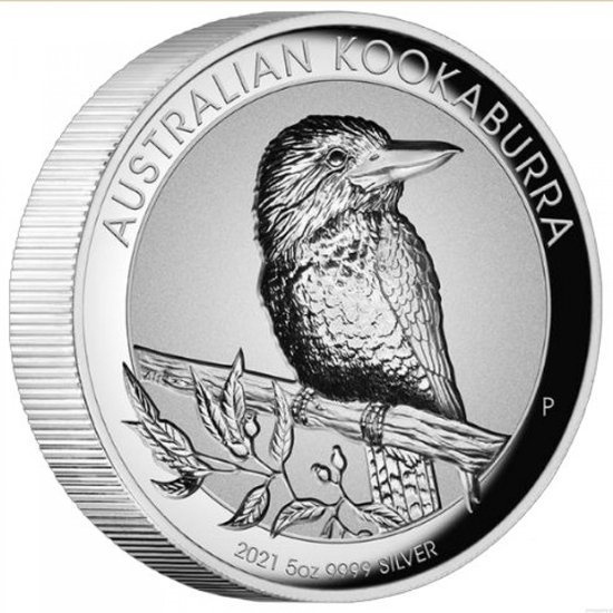 Kookaburra 5 uncji Srebra 2021 Incused