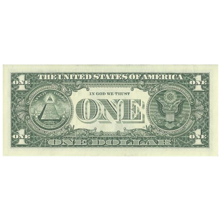 Banconota USA 1 dollaro (1 dollaro statunitense / 1 USD) con asterisco UNC 100 pezzi