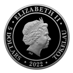 Tokelau: Goddess Europa 1 oz Silver 2022
