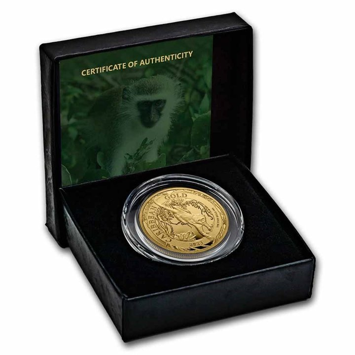 Barbados: Caribbean - Green Monkey 1 oz Gold 2023