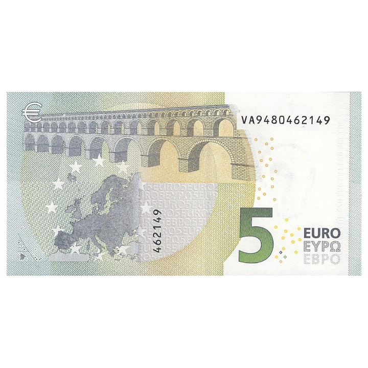 5 eurós bankjegy (5 EUR) forgalomban