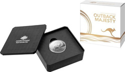 Outback Majesty: Australisches Känguru 1 oz Silber 2021 Proof
