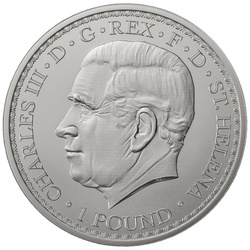 Sainte-Hélène Una et le lion 1 once d'argent 2023