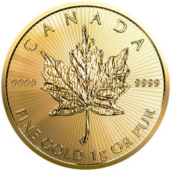Canadian Maple Leaf 1 gram Gold 2023
