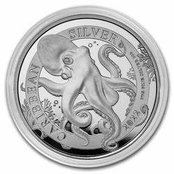 Barbados: Octopus 1 oz Silver 2022