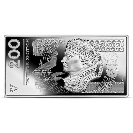 Polskie banknoty obiegowe - zestaw srebrnych monet 10 - 500 zł 2022 Proof