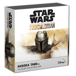 Niue: Star Wars The Mandalorian – Ahsoka Tano coloured 1 oz Silver 2022 Antiqued Finish
