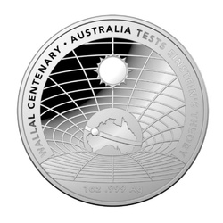 Wallal Centenary – Austrálie testuje Einsteinovu teorii 1 unce stříbra 2022 Proof Domed Coin