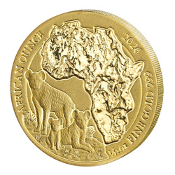 Rwanda : African Ounce - Hyène tachetée 1/12 oz Or 2026
