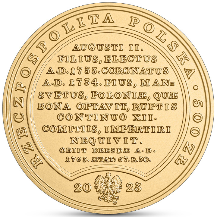Tesori di Stanislao Augusto – 500 zł Augusto III Sassone