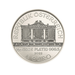 Philharmonique de Vienne 1/25 once de platine 2022