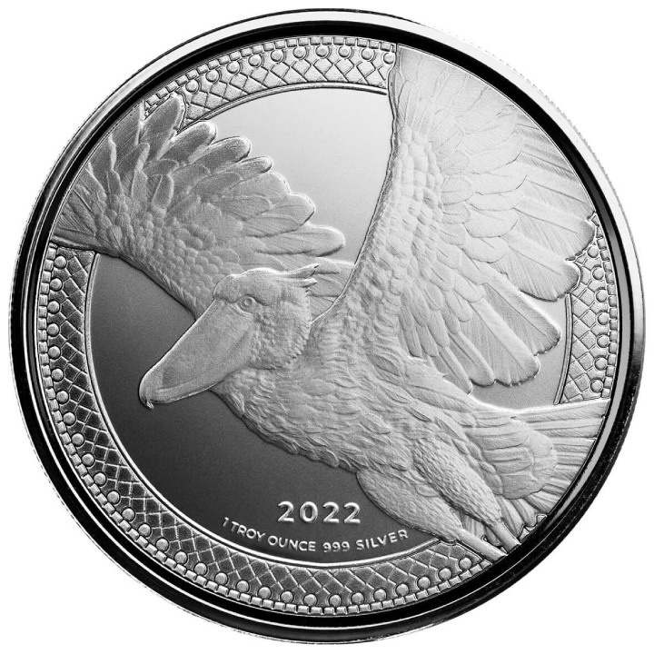 Congo: Shoebill Stork 1 oz Silver 2022