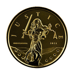 Gibraltar: Lady Justice 1 oz Oro 2021