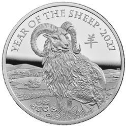 Silver Coin The Royal Mint: Lunar - Year of the Sheep 1 oz Silver 2027 Proof