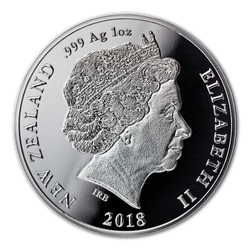 Spermatický vorvaň barevný 1 unce stříbra 2018 Proof