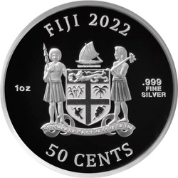 Fiji: Ancient Warriors Samurai 1 oz Plata 2022