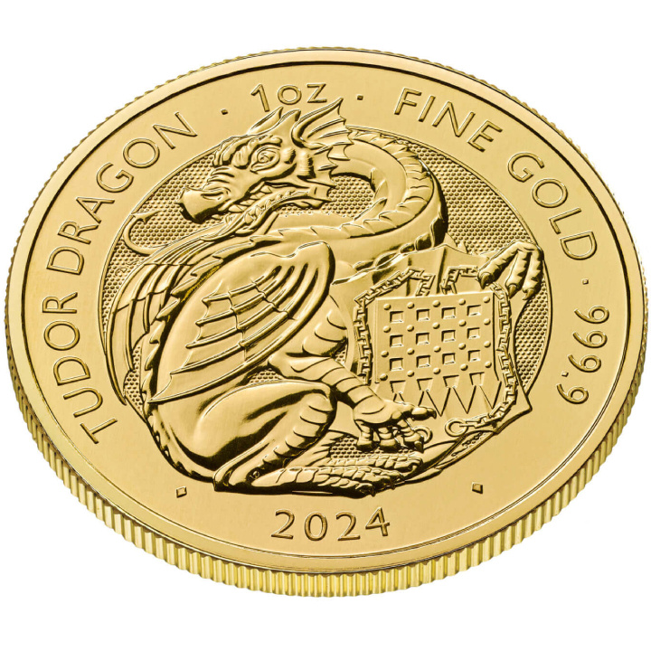 The Royal Tudor Beasts: The Tudor Dragon 1 uncja Złota 2024