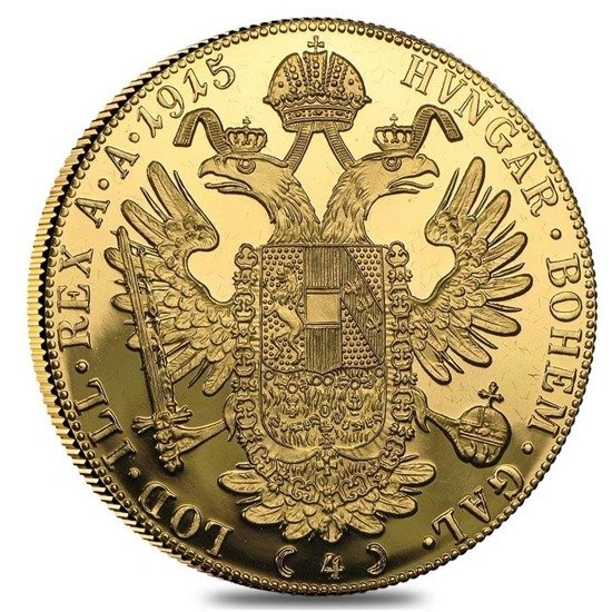 4 Dukaty Austriackie 1915 „Czworak"