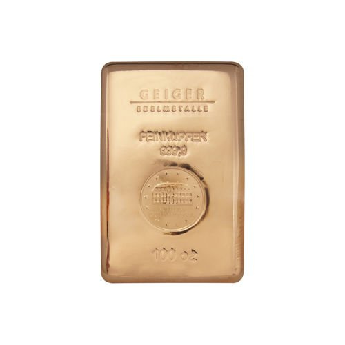Lingot de 100 onces de cuivre