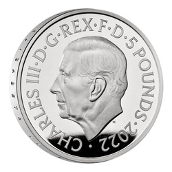 Majestatea Sa Regina Elisabeta a II-a 5 £ Argint 2022 Proof