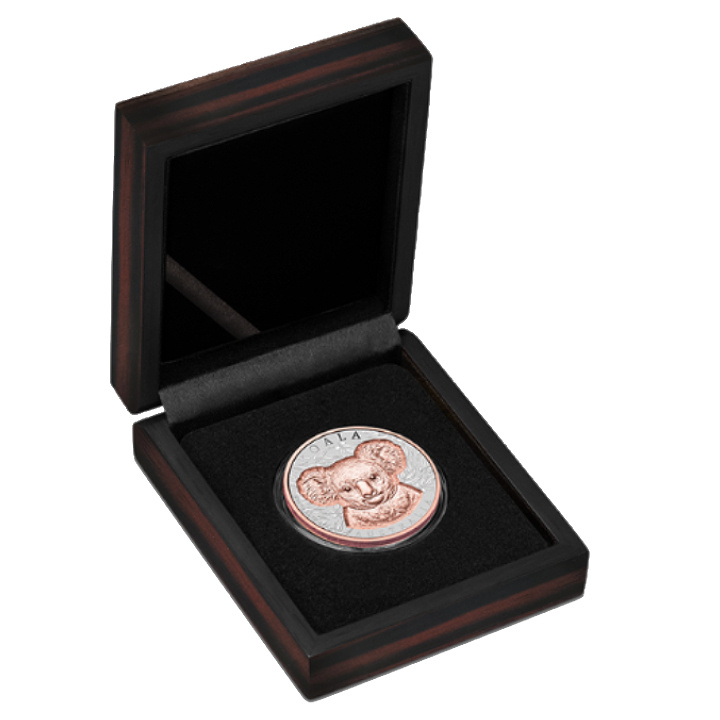 Niue: Native Impressions - Koala 1 oz Silver 2025 Gilded Prooflike Super Incused