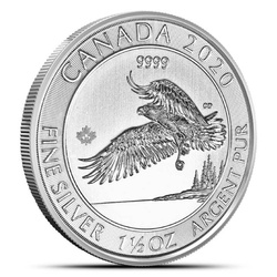 Canada: Bald Eagle 1.5 uncji Srebra 2020