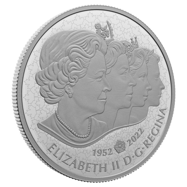 Canadá: Coronación de la Reina Isabel II $50 Plata 2022 Proof