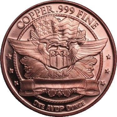 Medio dólar Barber 1 onza de cobre