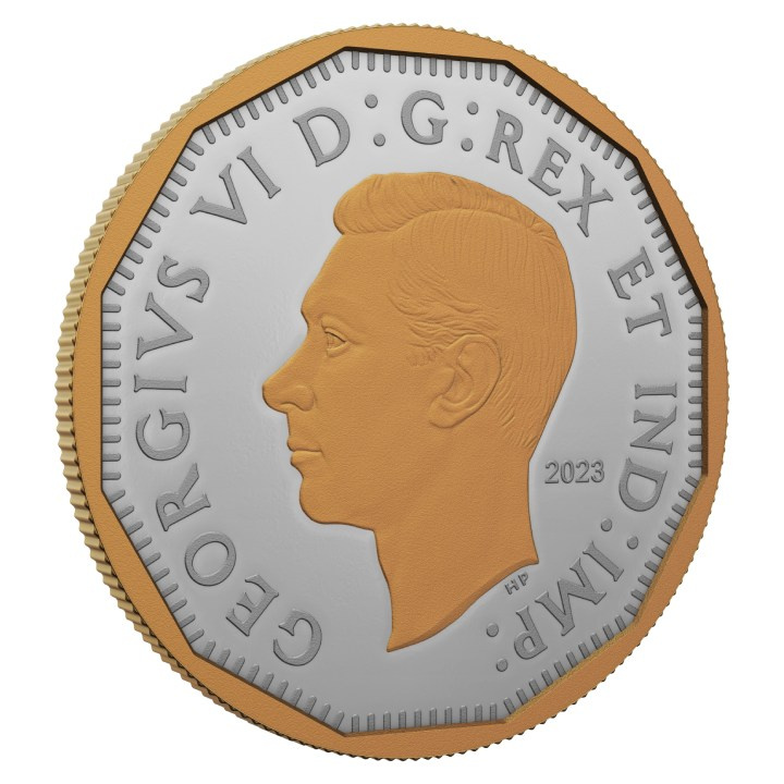 Kanada: 1947 juharlevél jel 5 cent aranyozott ezüst 2023 Proof