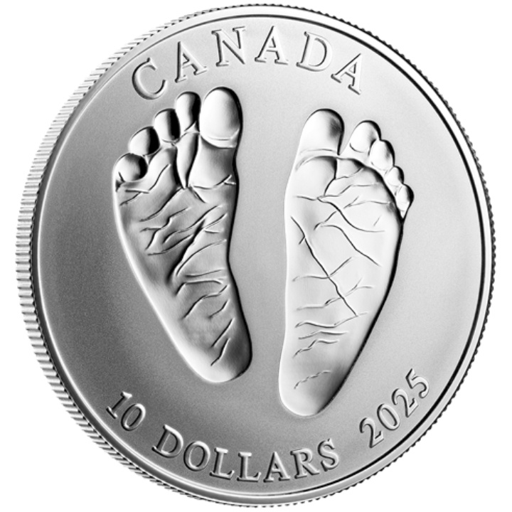 Canada: Welcome to the World $10 argento 2025 Reverse Proof