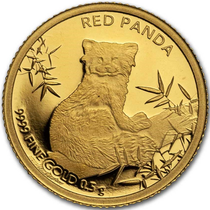 Czad: Red Panda 0,5 gram Gold 2024 Coin