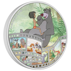 Niue: Disney Cinema Masterpieces - Dzsungel könyve színes 3 uncia ezüst 2022 Proof