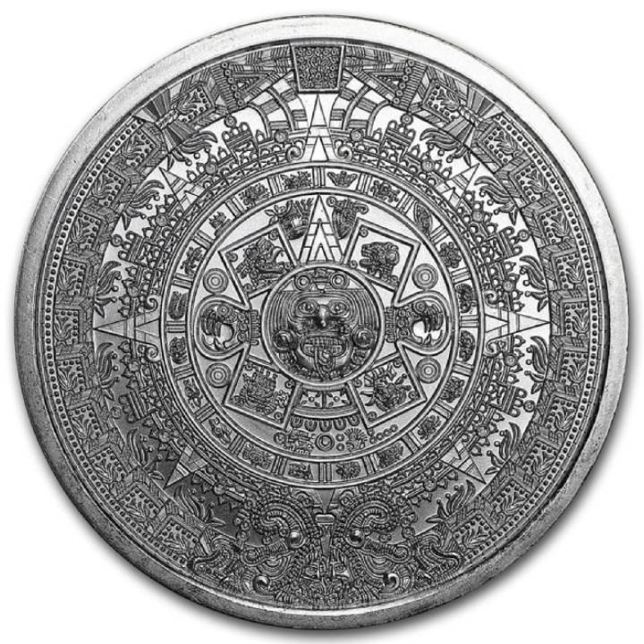 Aztec Calendar 1 oz Silver