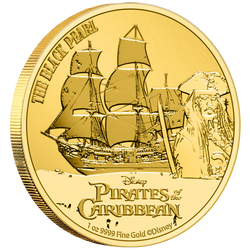 Niue: Disney Pirati dei Caraibi - La Perla Nera 1 oncia d'oro 2021