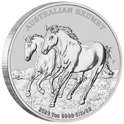 Australijski dziki koń - Brumby 1 uncja Srebra 2023
