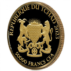 Ciad: Bull & Bear 1/10 oncia d'oro 2023