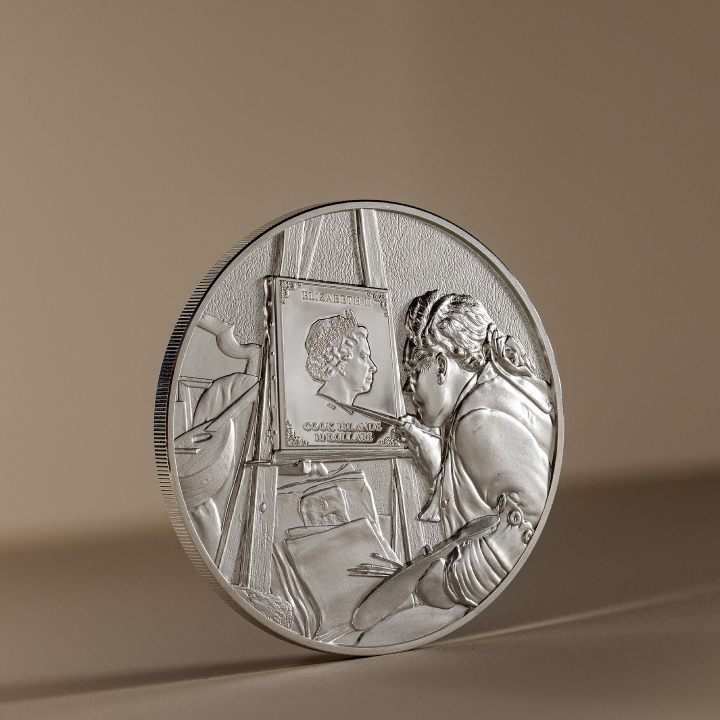 Cook Islands: Masters of Art – Claude Monet kolorowany coloured 2 oz Silber 2023 Proof Ultra High Relief Coin