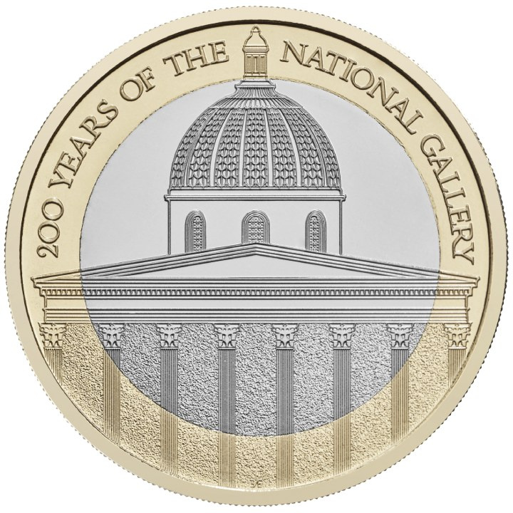 Celebrating 200 Years of the National Gallery £2 Miedzionikiel 2024