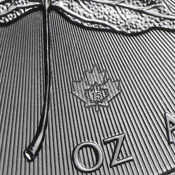 Kanadyjski Liść Klonowy 1 uncja Srebra 2015