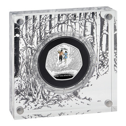 The Lion, the Witch and the Wardrobe 50p coloured Silver 2023 Proof