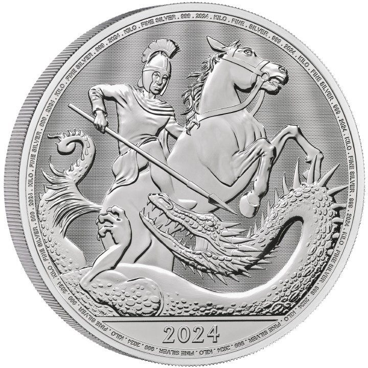 St George and the Dragon 1000 gramów Srebra 2024
