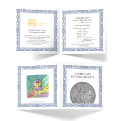Silver Coin Germania Mint: Megafauna - Giant Deer Colorized 2 oz Silver 2026 Antiqued Ultra High Relief