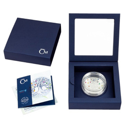 Niue: Crystal Coin - Tree of Life "Rainbow" $2 Silber 2021 Proof (Expo)