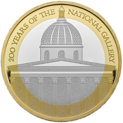 Celebrating 200 Years of the National Gallery £2 pozłacany Srebro 2024 Proof