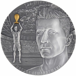 Niue Winner – Robert Lewandowski Road to Dreams 32.15 oz Silver 2022 High Relief