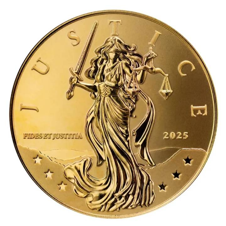 Niue: Lady Justice 1/10 oncia d'oro 2025