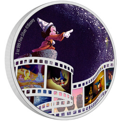 Niue: Capolavori del cinema Disney - Fantasia colorata 3 once d'argento 2023 Proof